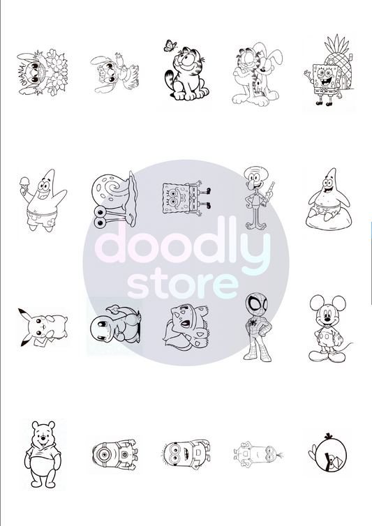 20 Plantillas dibujos para pizarra