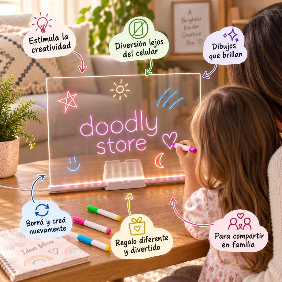 Pizarra mágica LED GlowBoard
